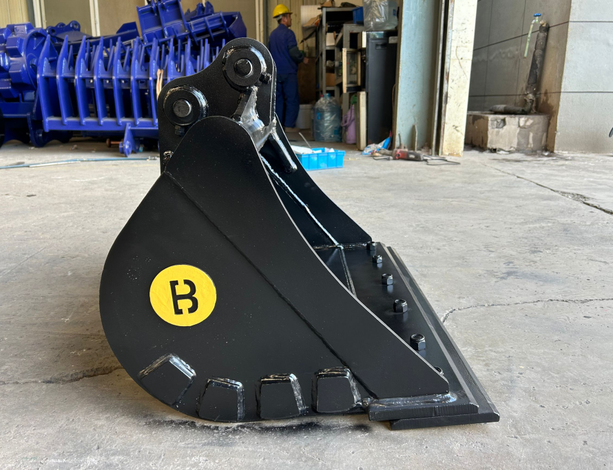 Heavy equipment - 32" Clean up Bucket Fits Bobcat E20 Pin Grabber sold by Bully Dog Equipment.