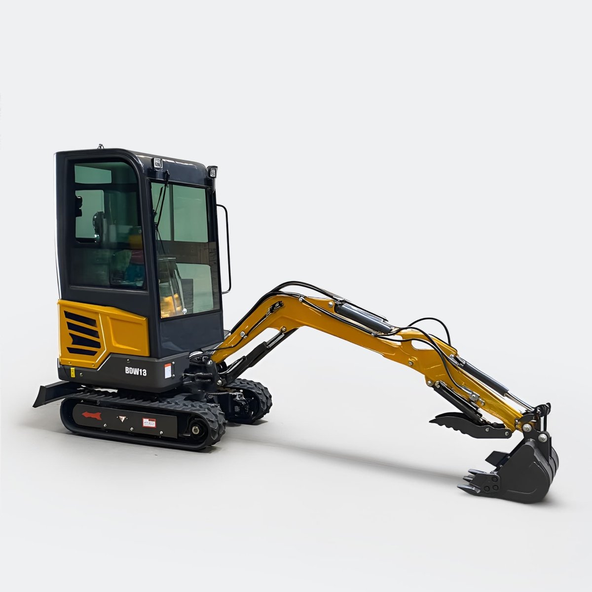 1.8 ton Closed Cab Excavator with Kubota Diesel Engine and in Cab Heater - Bully Dog Equipment