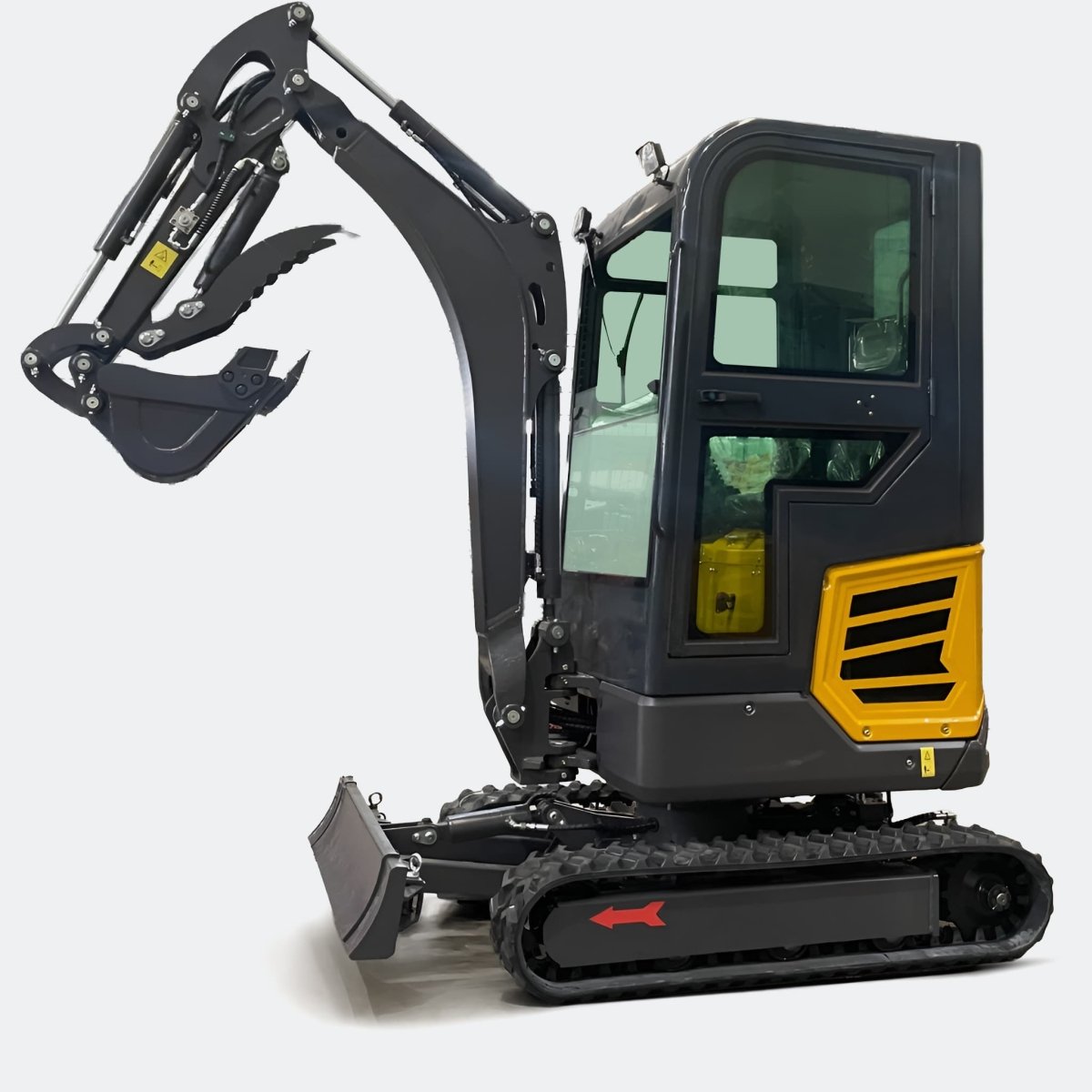 2 ton Closed Cab Excavator, in cab heater 2 Speed Drive Motors with Kubota Diesel Engine - Bully Dog Equipment