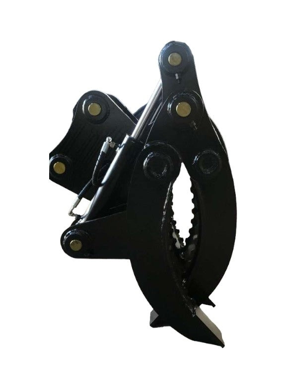 Excavator Attachment: Hydraulic Log Grapple For 3.5 -8 Ton Excavator