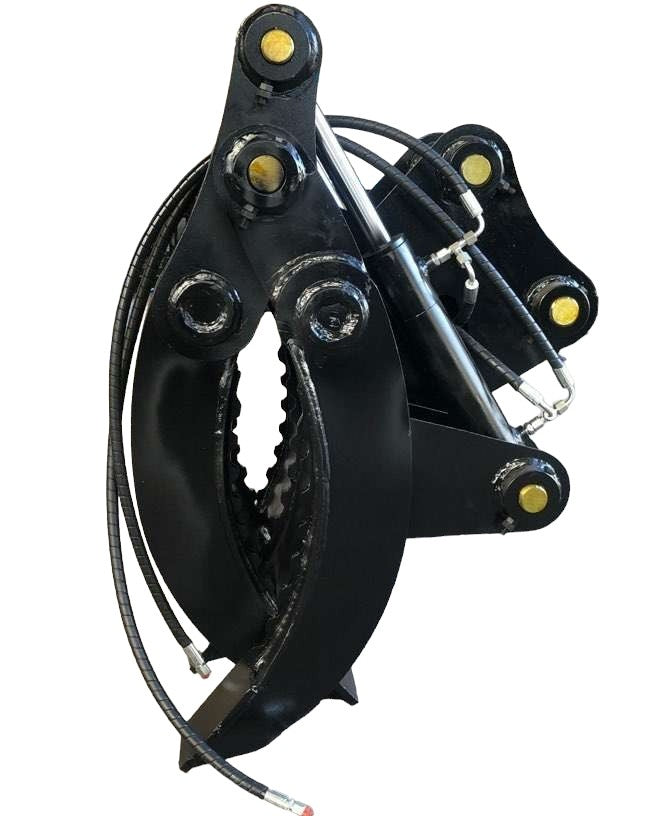 Excavator Attachment: Hydraulic Log Grapple For 3.5 -8 Ton Excavator