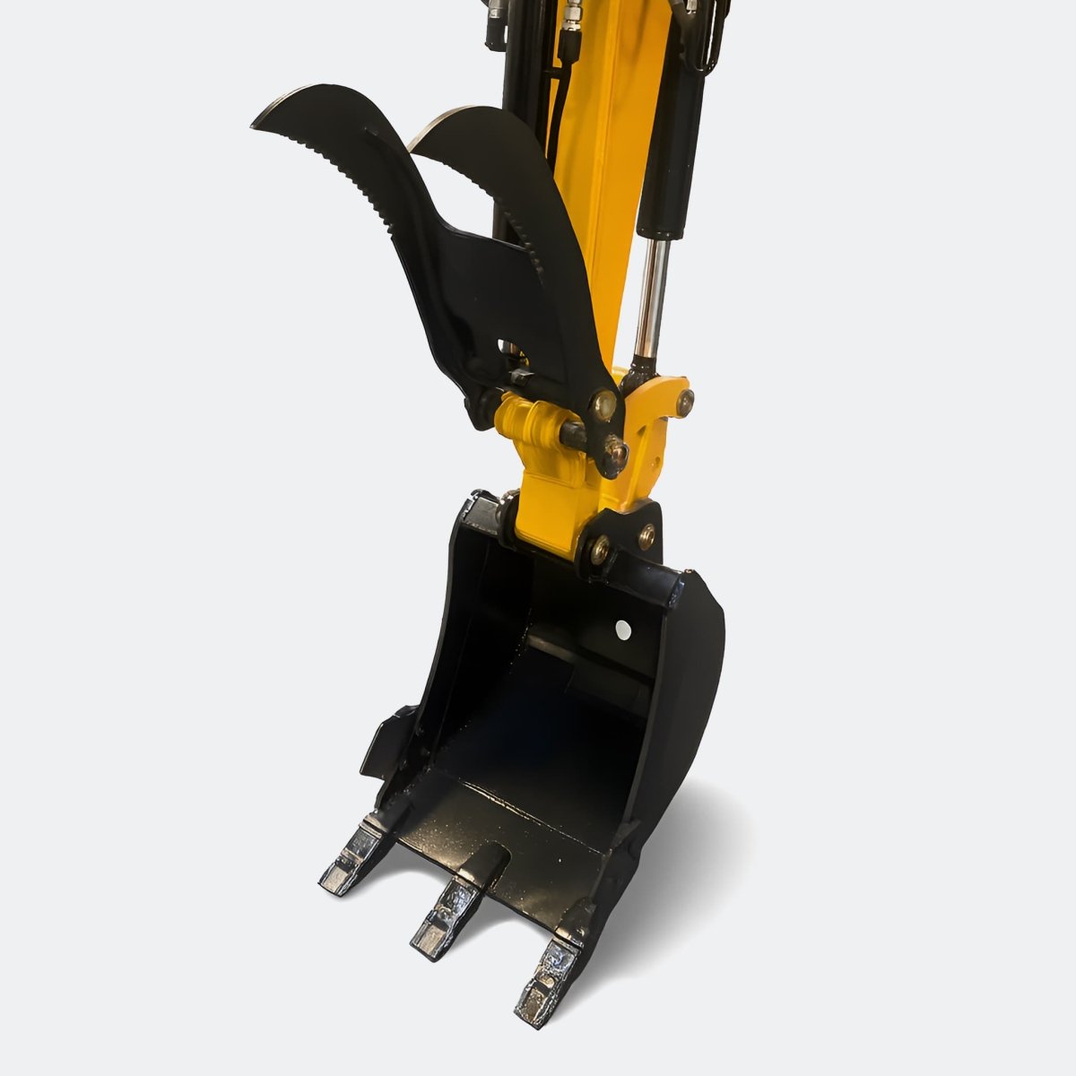 3.8 ton Closed Cab Excavator with Kubota Engine AC in Cab Heater and 2 Speed Drive Motor - Bully Dog Equipment