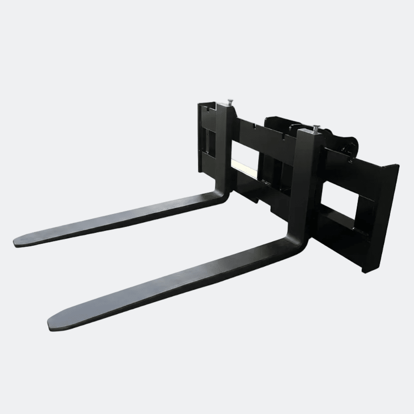 48" Pallet Forks for 5 - 7 ton Excavator - Bully Dog Equipment