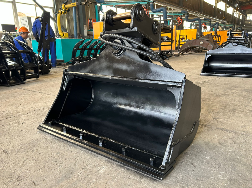 Image of 36"  Tilt Bucket / Wrist Bucket fits 2.5 Ton - 5 Ton Excavator Wedge, X- Change and Pin Couplers from Bully Dog Equipment.