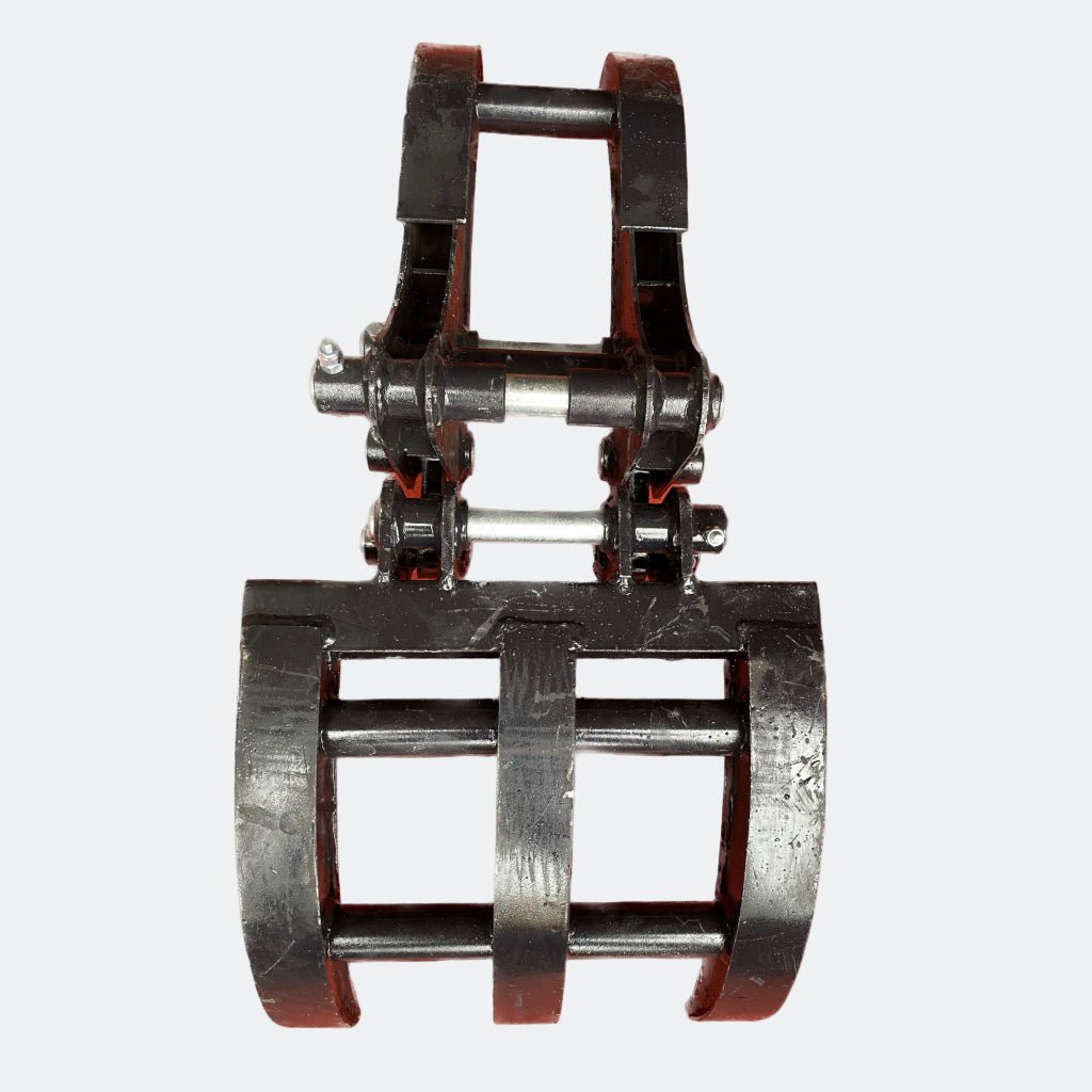 Chinese Mini Excavator: Mechanical Log Grapple, 25 mm pins - Bully Dog Equipment