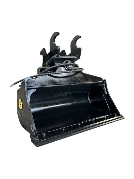 Product image of 36"  Tilt Bucket / Wrist Bucket fits 2.5 Ton - 5 Ton Excavator Wedge, X- Change and Pin Couplers by Bully Dog Equipment.