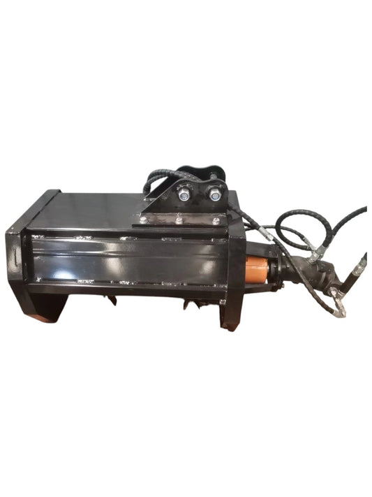 Close-up of 24" Brush Cutter / Flail Mower Fits 1 Ton - 2 Ton Excavators - tough and durable heavy equipment.