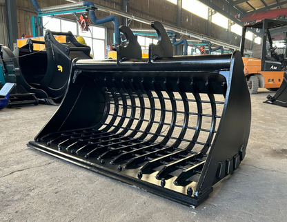 High-quality 54" - 60"  Skeleton Bucket for 6-10 ton Excavator - Wedge - Pins available at Bully Dog Equipment.