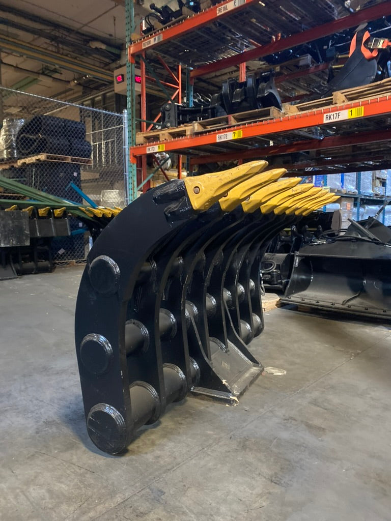 70" Brush Rake 30-40 Ton Excavator with WBM 300 Coupler