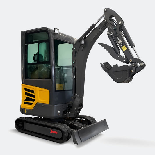 2 ton Closed Cab Excavator, in cab heater 2 Speed Drive Motors with Kubota Diesel Engine - Bully Dog Equipment