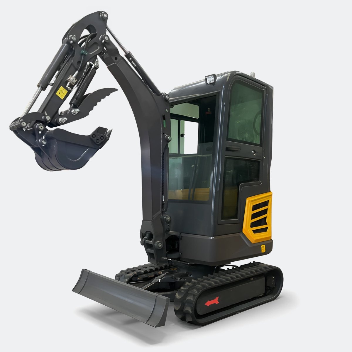 2 ton Closed Cab Excavator, in cab heater 2 Speed Drive Motors with Kubota Diesel Engine - Bully Dog Equipment