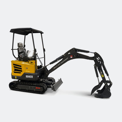 2 ton Roof Excavator 2 Speed Drive Motors with Kubota Diesel Engine - Bully Dog Equipment