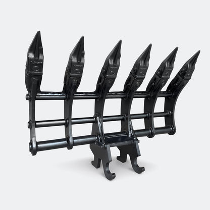 32" Brush / Root Rake, 1.5 ton – 2.5 ton Excavator - Kubota 17 wedge - Bully Dog Equipment