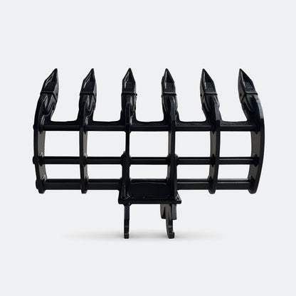 32" Brush / Root Rake, 1.5 ton – 2.5 ton Excavator - Kubota 17 wedge - Bully Dog Equipment