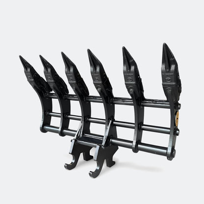 32" Brush / Root Rake, 1.5 ton – 2.5 ton Excavator - Kubota 17 wedge - Bully Dog Equipment