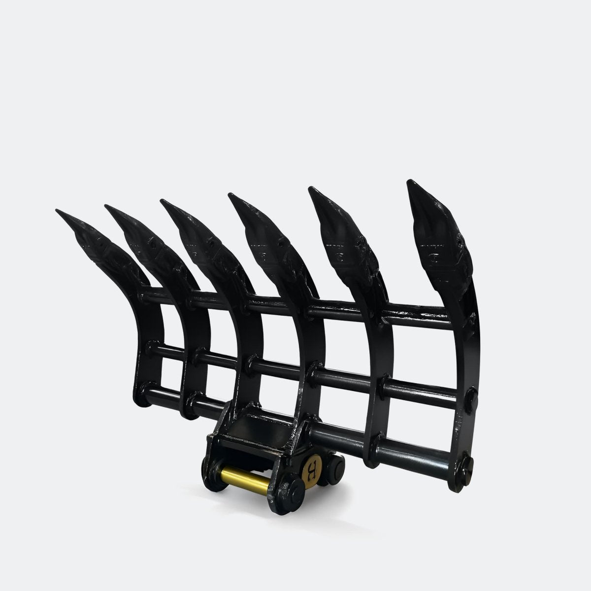 36" Brush / Root Rake, 2.5 ton – 4 ton Excavator - Caterpillar 303–304 pins - Bully Dog Equipment