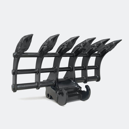 36" Brush / Root Rake, 2.5 ton – 4 ton Excavator - Bobcat X - Change - Bully Dog Equipment