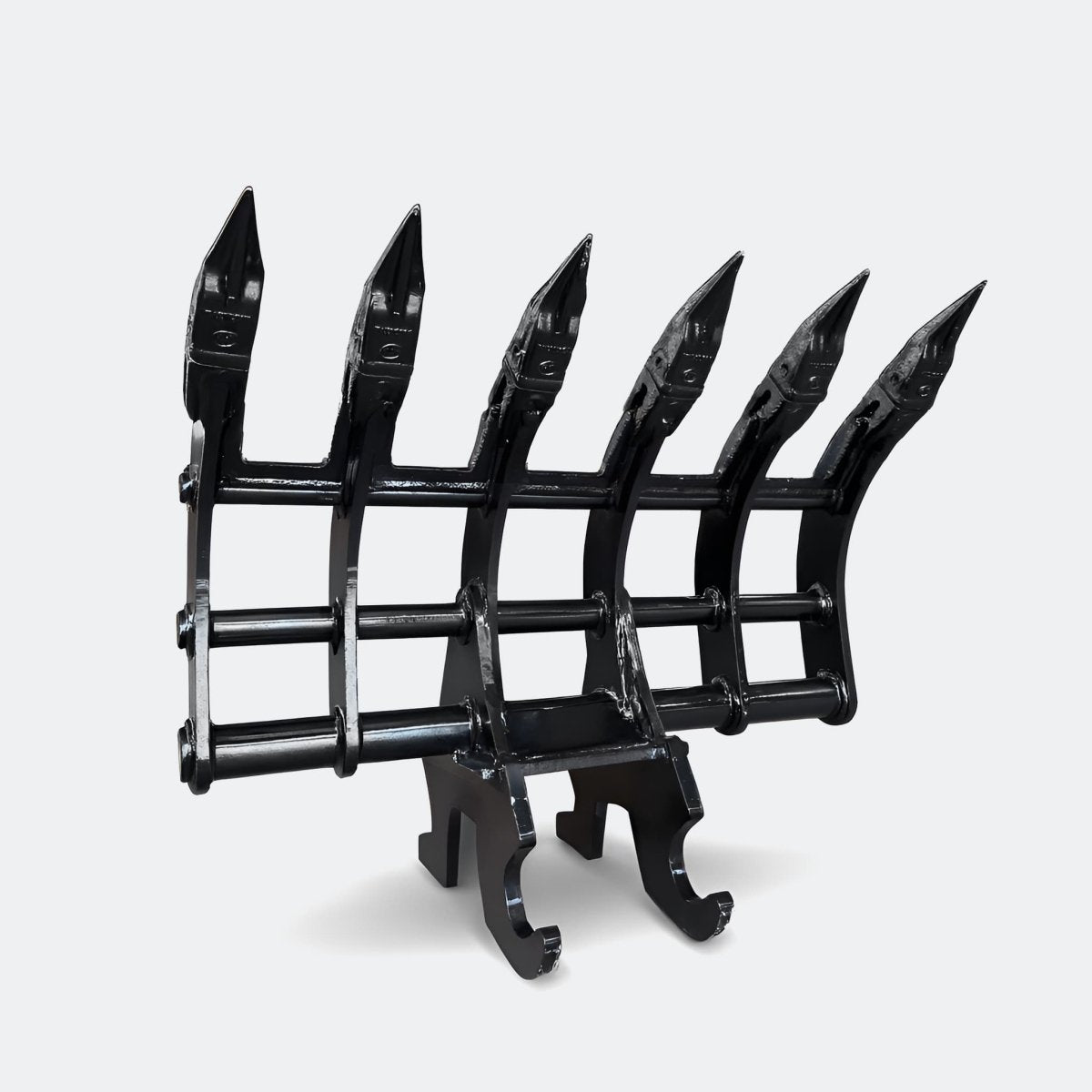 36" Brush / Root Rake, 2.5 ton – 4 ton Excavator - Kubota 26–40 wedge - Bully Dog Equipment