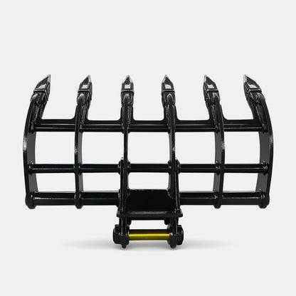 36" Brush / Root Rake, 2.5 ton – 4 ton Excavator - Caterpillar 303–304 pins - Bully Dog Equipment