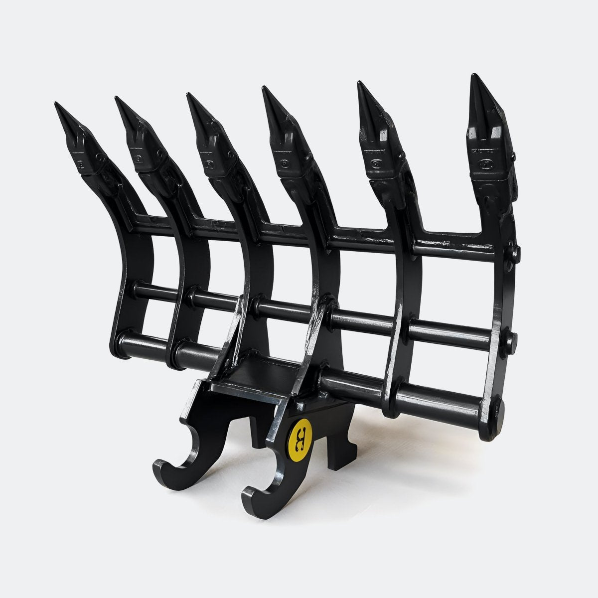 36" Brush / Root Rake, 2.5 ton – 4 ton Excavator - Kubota 26–40 wedge - Bully Dog Equipment