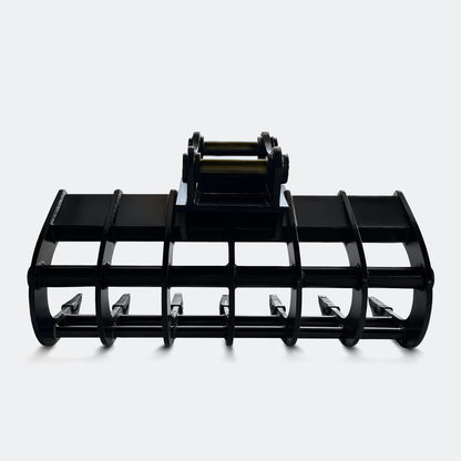 42" Scoop Rake, 4 ton – 6 ton Excavator - Yanmar 50–60 pins - Bully Dog Equipment