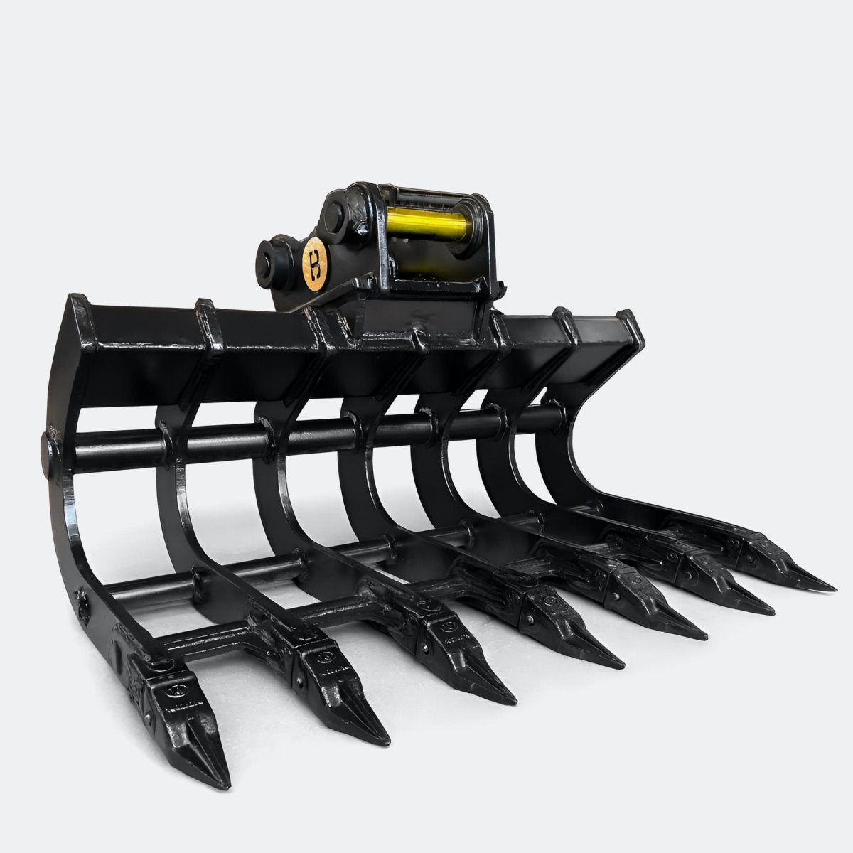 42" Scoop Rake, 4 ton – 6 ton Excavator - Yanmar 50–60 pins - Bully Dog Equipment