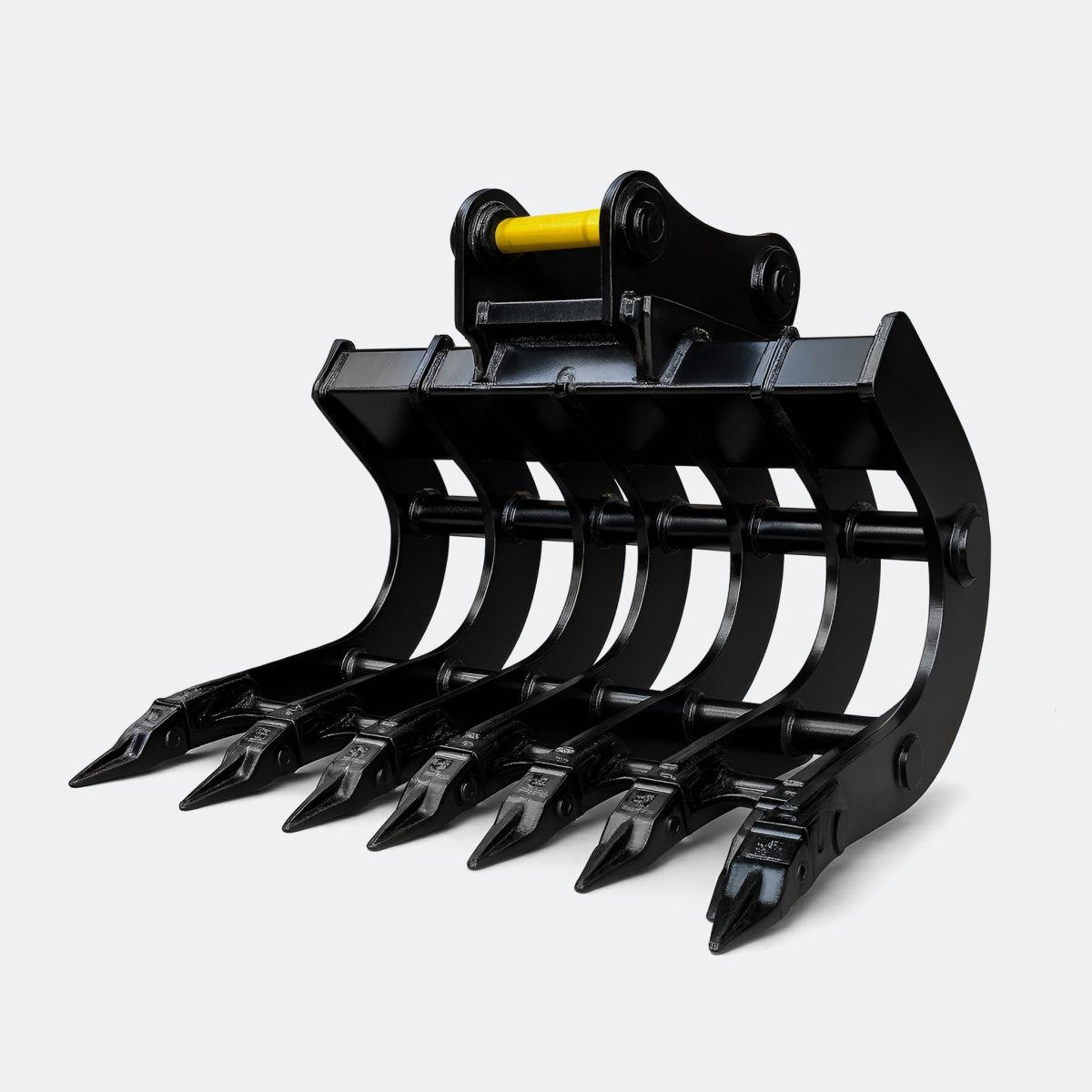 42" Scoop Rake, 4 ton – 6 ton Excavator - Yanmar 50–60 pins - Bully Dog Equipment