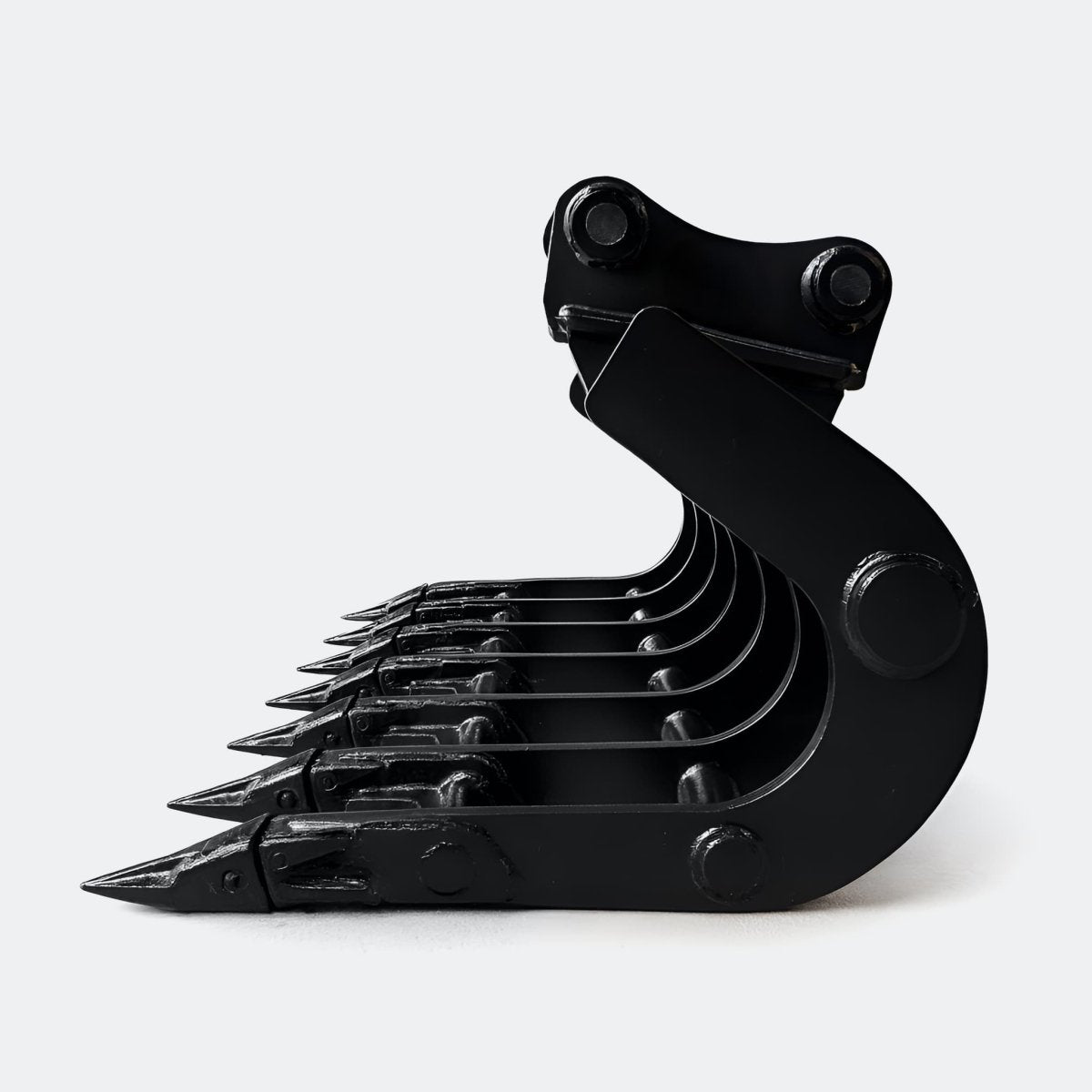 42" Scoop Rake, 4 ton – 6 ton Excavator - Yanmar 50–60 pins - Bully Dog Equipment