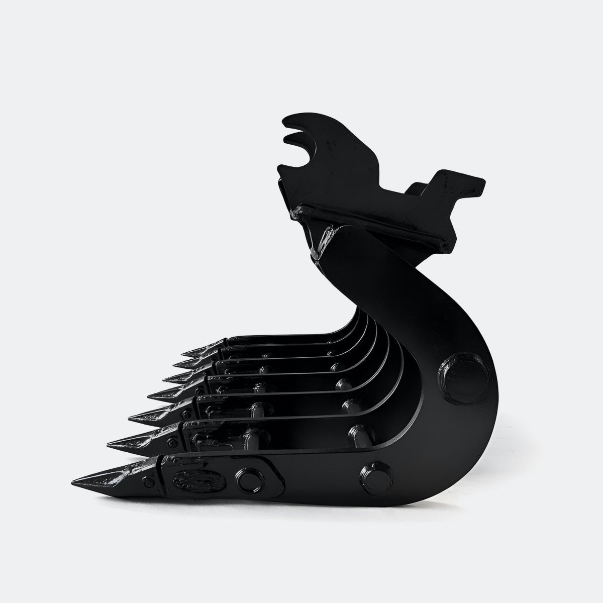 42" Scoop Rake, 4 ton – 6 ton Excavator - John Deere 50–60 wedge (WBM 50) - Bully Dog Equipment