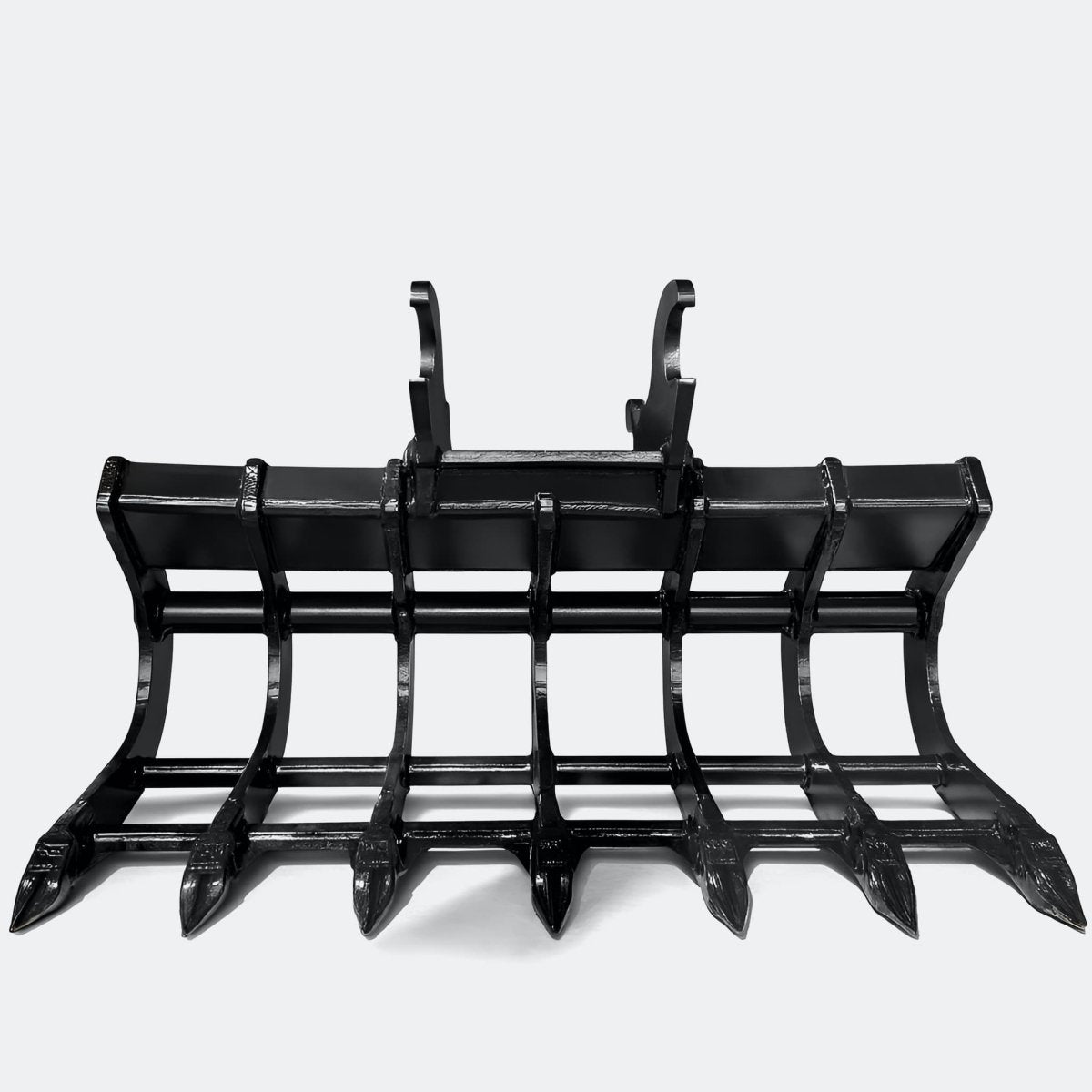 42" Scoop Rake, 4 ton – 6 ton Excavator - John Deere 50–60 wedge (WBM 50) - Bully Dog Equipment