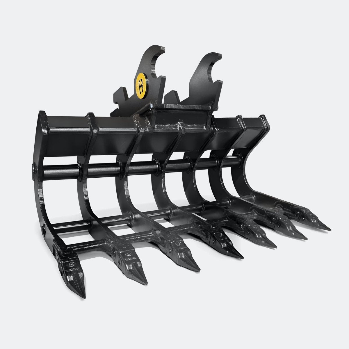 42" Scoop Rake, 4 ton – 6 ton Excavator - John Deere 50–60 wedge (WBM 50) - Bully Dog Equipment