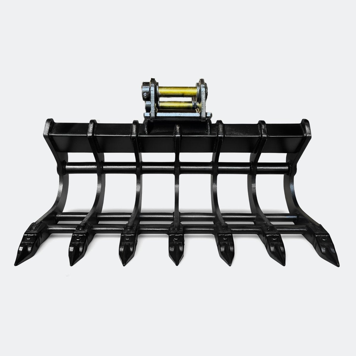 42" Scoop Rake, 4 ton – 6 ton Excavator - Yanmar 50–60 pins - Bully Dog Equipment