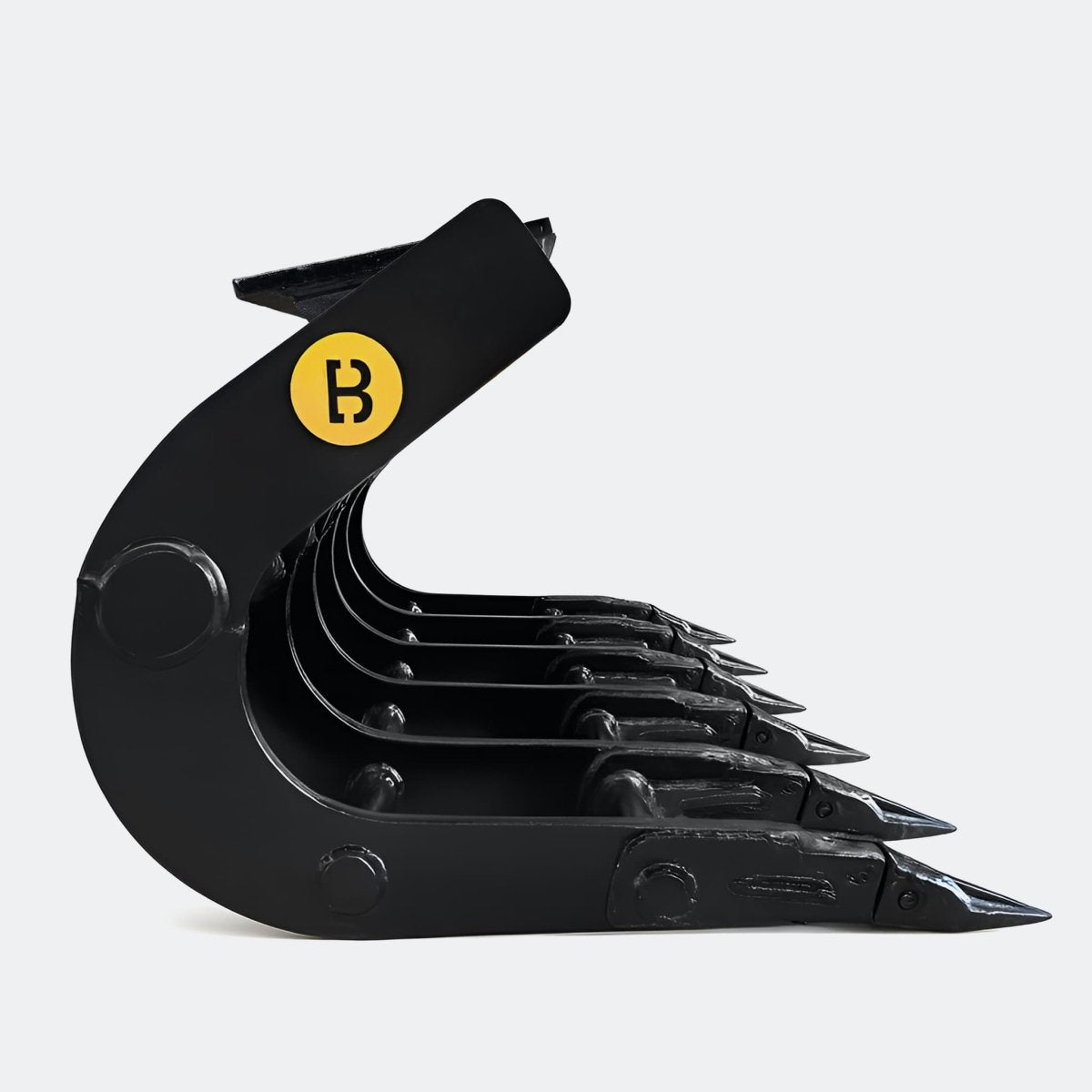 48" Scoop Rake, 6 ton – 10 ton Excavator - John Deere 70–100 wedge (WBM 80) - Bully Dog Equipment