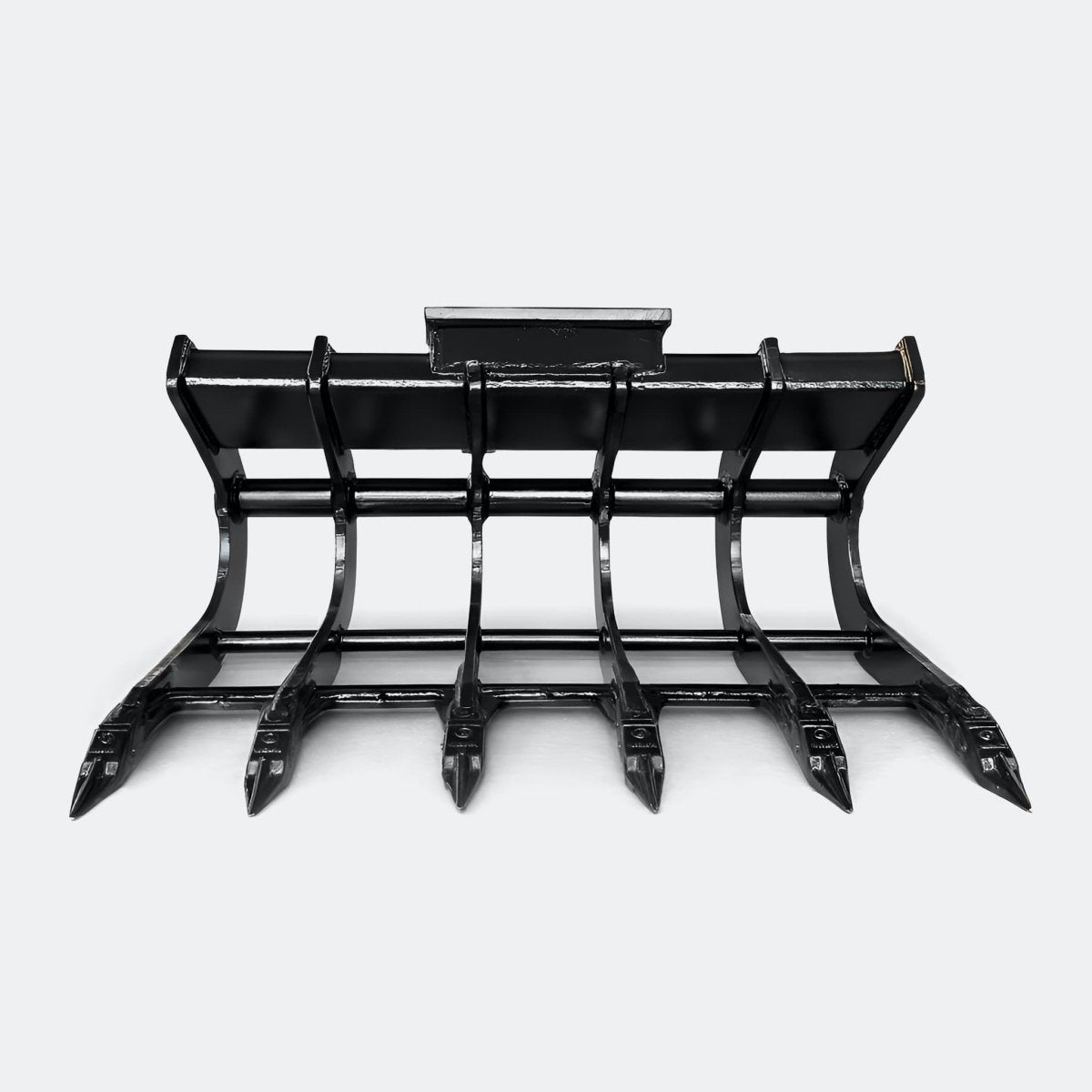 48" Scoop Rake, 6 ton – 10 ton Excavator - John Deere 70–100 wedge (WBM 80) - Bully Dog Equipment