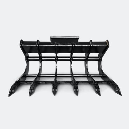 48" Scoop Rake, 6 ton – 10 ton Excavator - John Deere 70–100 wedge (WBM 80) - Bully Dog Equipment