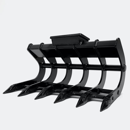 48" Scoop Rake, 6 ton – 10 ton Excavator - John Deere 70–100 wedge (WBM 80) - Bully Dog Equipment