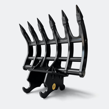 54" Brush Rake, 12 ton – 16 ton Excavator - 750 lbs - CWS 120 wedge lugging - Bully Dog Equipment