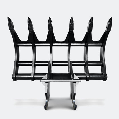 54" Brush Rake, 12 ton – 16 ton Excavator - 750 lbs - CWS 120 wedge lugging - Bully Dog Equipment