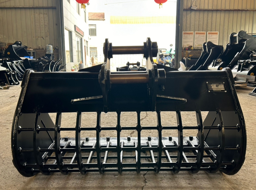 42" - 48" Skeleton Bucket for 4-6 Ton Excavator - Wedge - Pins - X Change Coupler - construction equipment available in Vancouver, BC.