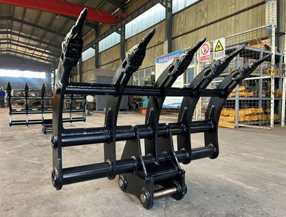 Product image of 42" - 48" Excavator Brush Rake / Root Rake fits 4-6 Ton Excavator with Wedge and Pin Couplers by Bully Dog Equipment.