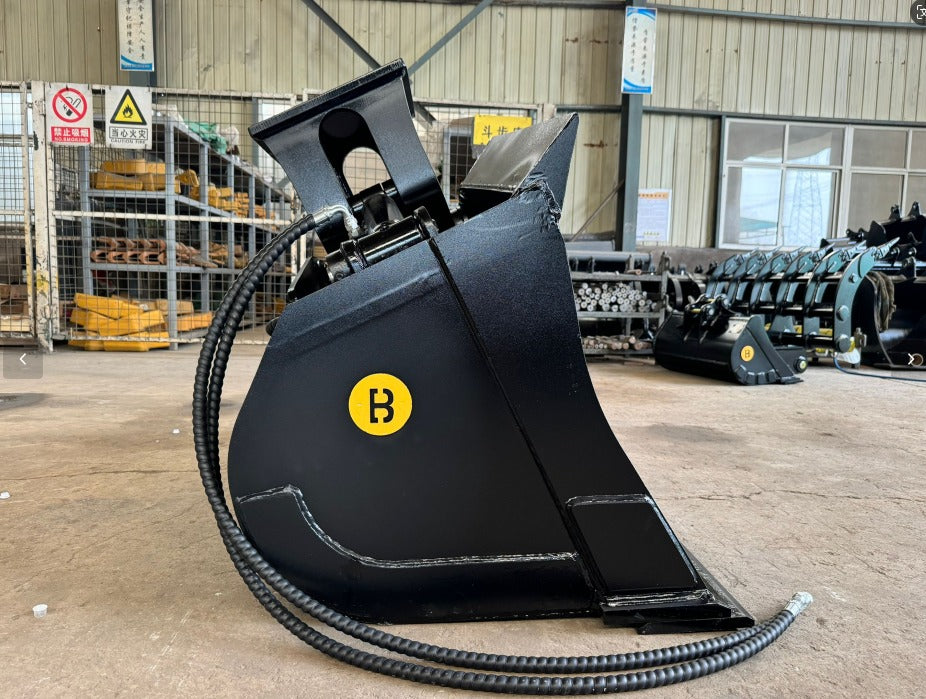 High-quality 54" - 60" Tilt Bucket / Wrist Bucket Fits 12 Ton - 17 Ton Excavators available at Bully Dog Equipment.