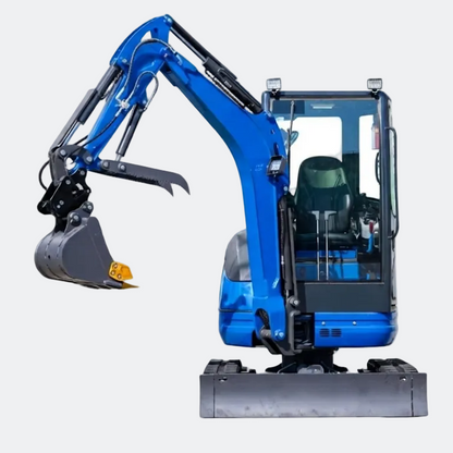 Huayee HY25U 2.5 Ton Enclosed Cab Mini Excavator | Kubota Diesel
