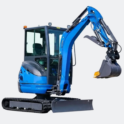 Huayee HY25U 2.5 Ton Enclosed Cab Mini Excavator | Kubota Diesel