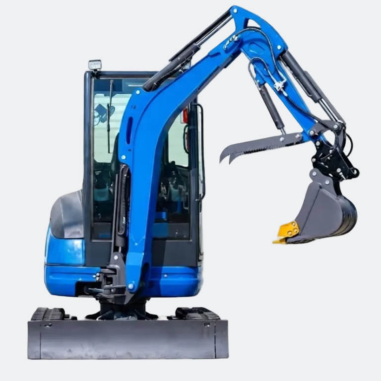 Huayee HY25U 2.5 Ton Enclosed Cab Mini Excavator | Kubota Diesel