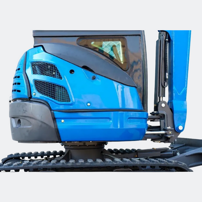 Huayee HY25U 2.5 Ton Enclosed Cab Mini Excavator | Kubota Diesel