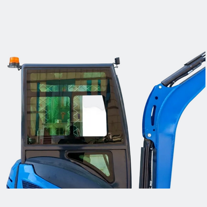Huayee HY25U 2.5 Ton Enclosed Cab Mini Excavator | Kubota Diesel