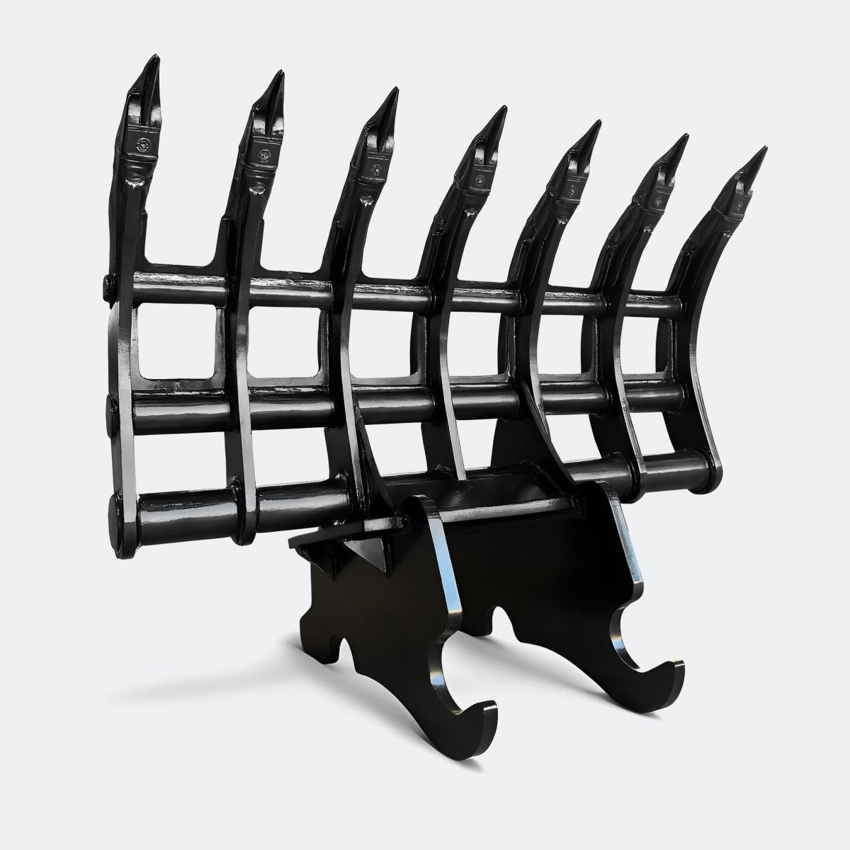 Brush Rake, 10 ton – 13 ton Excavator - 48" - CWS 120 wedge lugging - Bully Dog Equipment