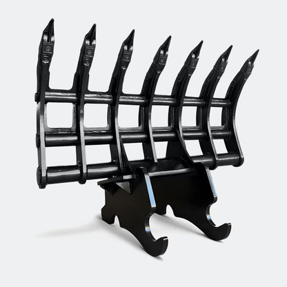 Brush Rake, 10 ton – 13 ton Excavator - 48" - CWS 120 wedge lugging - Bully Dog Equipment