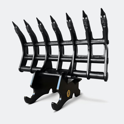 Brush Rake, 10 ton – 13 ton Excavator - 48" - CWS 120 wedge lugging - Bully Dog Equipment