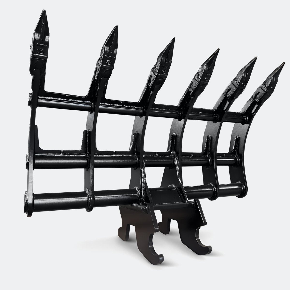 Brush Rake, 5 ton – 6 ton Excavator - 48" - Kubota 50–60 wedge - Bully Dog Equipment